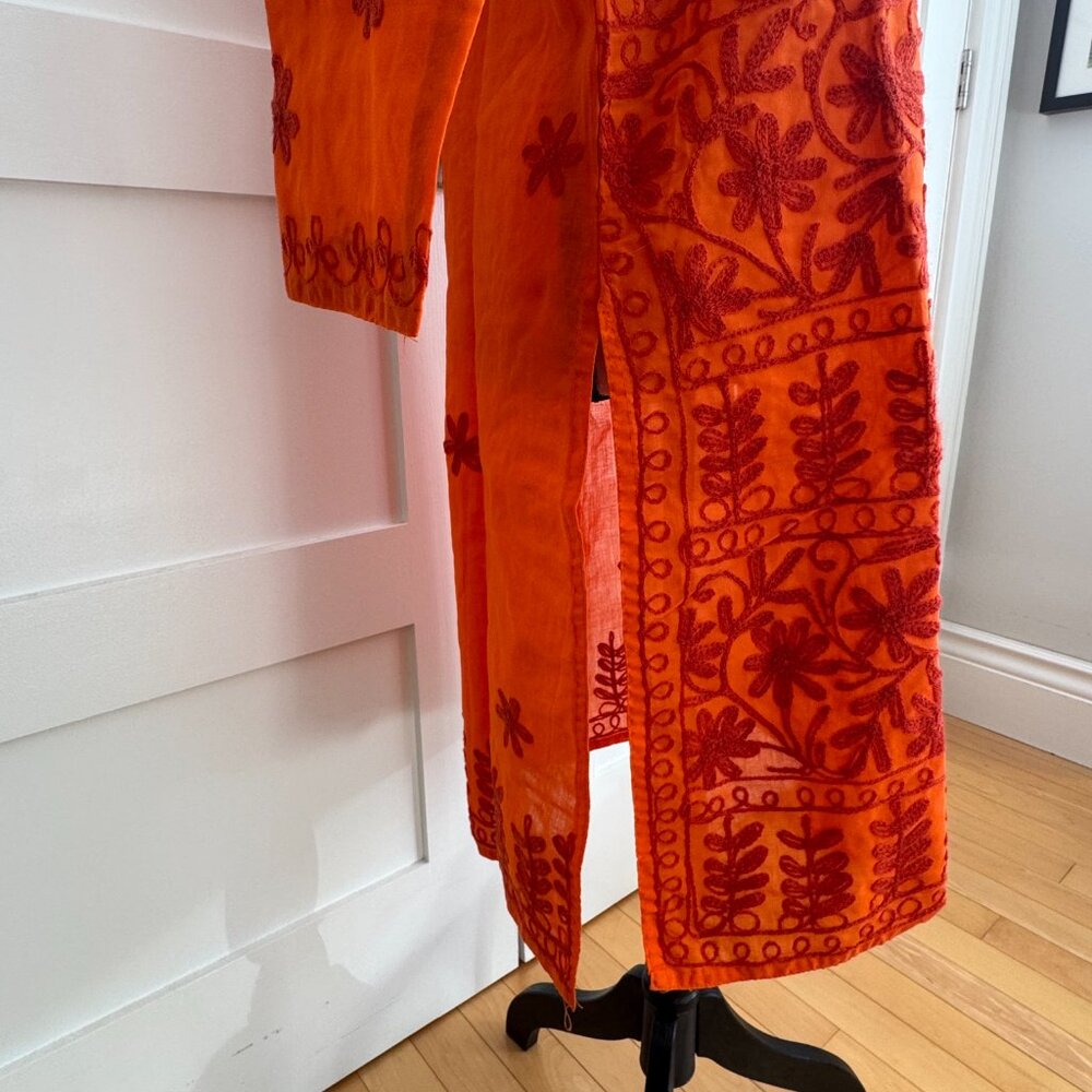 Embroidered cotton tunic - size XS/S - Picture 4 of 9